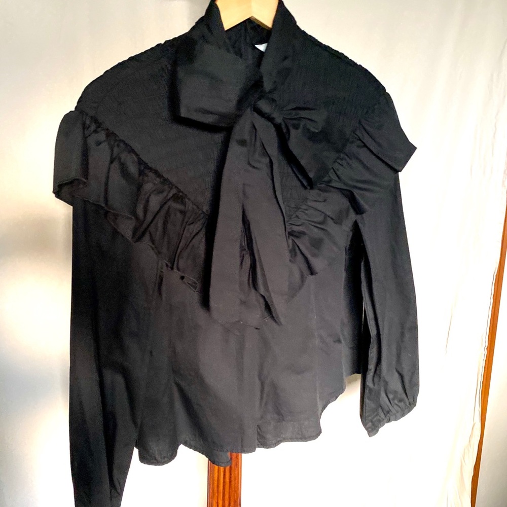 ZARA NWT Bow Front Blouse